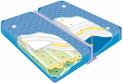 Dual Wassermatratze von Poseidon Wasserbetten.