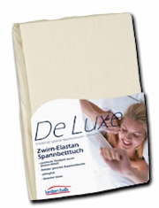 Spannbettlaken fr Wasserbett De Luxe Zwirn-Elastan.